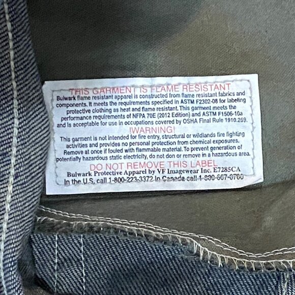 Bulwark FR Womens Jeans 18x34U PEJWSD4 Industrial Electrician Welder Safety Wear - Picture 5 of 6